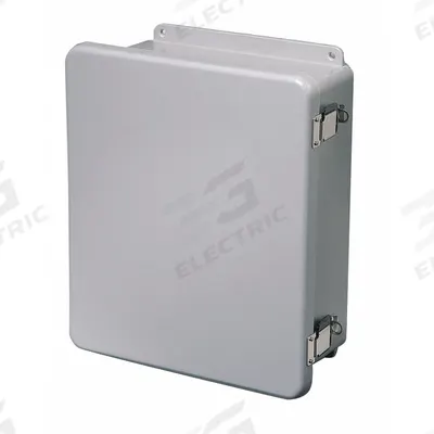 WIEGMANN Enclosure: Fiberglass, 17 in x 15 in x 8 in, NEMA 1, Solid Cover - Fiberglass Indoor Enclosures with Hinged Covers