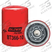 BALDWIN FILTERS Hydraulic Filter: Hydraulic Fluid, 3/4"-14 Thread Size, Spin-On, Cellulose (MPN BT366-10). Key specifications — Media Material: Cellulose; Brand: BALDWIN FILTERS; Compatible Fluid Type: Hydraulic Fluid; Compatible Vehicle Make: Thwaites; Includes: G401 Integral Gasket; Thread Size: 3/4"-14.