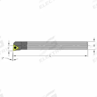 ULTRA-DEX USA Indexable Boring Bar: C04H STUCL1.2 (MPN 920-000-013) - Indexable Boring Bars