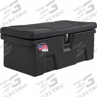 BUYERS PRODUCTS Chest: Utility Chest Truck Box, Polyethylene, 15 in Overall Dp, 32 in Overall Wd (MPN 1712230). Key specifications — Brand: BUYERS PRODUCTS; Color: Black; Latch Type: Hasp.