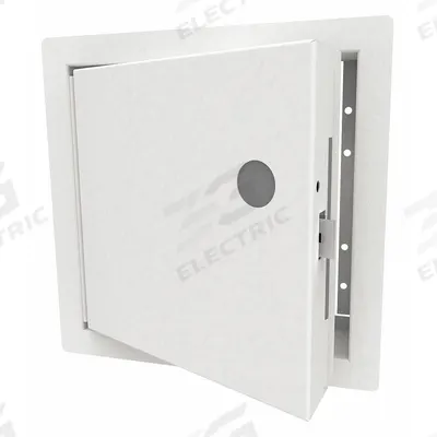 BABCOCK-DAVIS Access Door: 18 in Ht, 12 in Wd, Piano Hinge, Exposed Flange, Steel - Locking Access Doors
