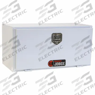 CRESCENT JOBOX Underbody Truck Box: Underbody Truck Box, Single Drop-Down Door Door, White - Single Drop-Down Door Boxes
