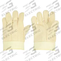 CONDOR Knit Gloves: L ( 9 ), Glove Hand Protection, Uncoated, 660°F Max Temp, Cotton, Yellow, 1 PR (MPN 5T354). Key specifications — attr87174: No; attr87173: Hot Mill; attr87190: No; attr87184: Yes; attr87143: Not Rated; attr87171: Knit; attr87165: Uncoated; attr87176: Yellow.