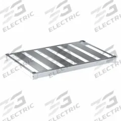 NEW AGE INDUSTRIAL Shelf: 36 in x 24 in, Ventilated Shelf, 900 lb Shelf Capacity, 13 ga, Unfinished (MPN C2436TB). Key specifications — Color: Silver; Brand: NEW AGE INDUSTRIAL.