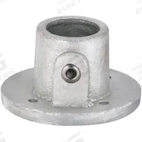 Structural Pipe Fitting: Round Base Flange, Round, 1 in For Pipe Size, Cast Iron, Gray, Flange Base (MPN 4NXR6). Key specifications — Manufacturer Part Number: 4NXR6; Brand: APPROVED VENDOR; Finish: Zinc-Plated; Material: Cast Iron; Product Type: Round Base Flange.