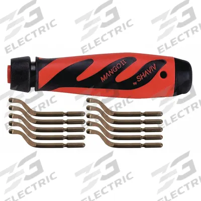 SHAVIV Deburring Tool Set: E100 Blade - Replaceable-Blade Hand Deburring Tools