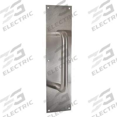 TRIMCO Door Pull Plate: 4 in Wd, 16 in Ht - Standard Door Pulls