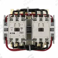 EATON NEMA Magnetic Contactor: Reversing, 3 Poles, NEMA Size 00, 9 A, 480V AC (MPN CN55AN3CB). Key specifications — Brand: EATON.