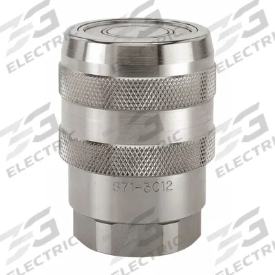 Parker Hydraulic Quick Connect Hose Coupling: 1 in Coupling Size, 316 Stainless Steel - 71 Series Hydraulic Quick-Connect Coupling Bodies