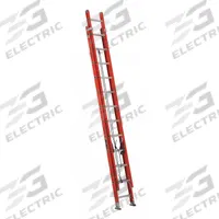LOUISVILLE LADDER Extension Ladder: 24 ft Ladder Size, Fiberglass, 300 lb Load Capacity, 52 lb Wt (MPN FE3224). Key specifications — Color: Orange; Brand: LOUISVILLE LADDER; Removable Fly: Fixed.
