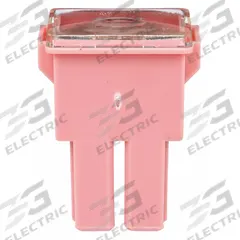 BUSSMANN Automotive Fuse: FLF Series, Pink, Female, Cartridge, Fast-Acting, 30 A, 32 V DC (MPN FLF-30). Key specifications — Series: FLF; Brand: BUSSMANN.