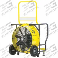 TEMPEST Pressure Ventilation Blower: Totally Enclosed Fan Cooled, 1 Speeds, 18 in Blade Dia (MPN 910-1220). Key specifications — Brand: TEMPEST; Motor Enclosure: Totally Enclosed Fan Cooled; Number of Speeds: 1; Power Source: Electric; Pressure Type: Positive.