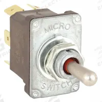 HONEYWELL Toggle Switch: 3 Position, 6 Connections, DPDT, Quick Connect Tab Connection, NT Series (MPN 32NT91-7). Key specifications — AC Contact Rating: 10 A @ 250 V; Switch Function Configuration: Momentary On/Off/Momentary On; Brand: HONEYWELL; Series: NT; Horsepower: 1/4 hp @ 125V AC.