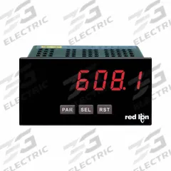 RED LION Counter: Hour Meters, Front Panel Mounting, 2 in x 3 7/8 in, CE Approved/cULus, LED, Screw (MPN PAXLCRU0). Key specifications — Features: Bi-Directional Counting; Mounting Style: Panel; Output Rating: 24V DC @ 100 mA; Standards: cULus; NEMA Enclosure Rating: 4X; Brand: RED LION; Manufacturer Part Number: PAXLCRU0.