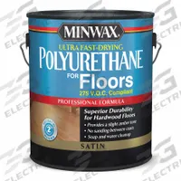 MINWAX Finish: Finish, Interior, Water, 1 gal Container Size, Wood, Gloss, Clear, Clear, Minwax (MPN 131010000). Key specifications — Brand: MINWAX; Transparency: Clear; Use Location: Interior; Sheen: Gloss; Sub-Brand: Minwax; Color: Clear.