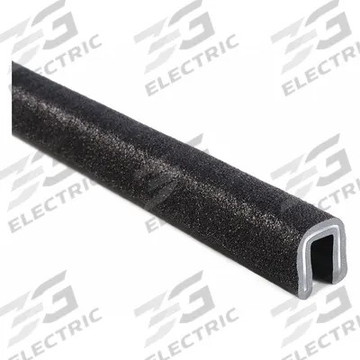 TRIM LOK Edge Trim: Single Gripping Finger, 25 ft Overall Lg, PVC Outer - Edge Trim & Edge Guard with Metal Core