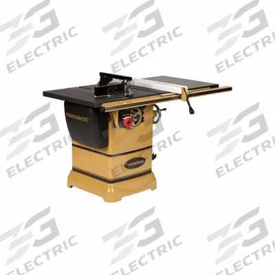 POWERMATIC Table Saw: 115 V AC Volt, 20 A Current, 10 in Blade Dia. - Standard Cabinet Table Saws