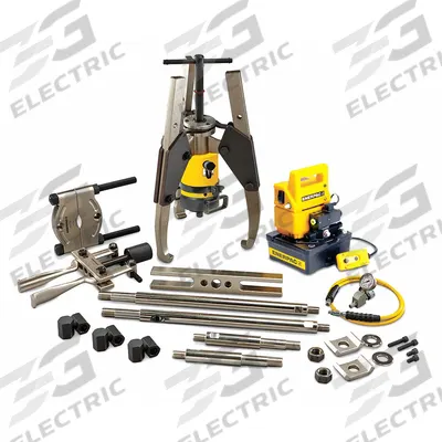 ENERPAC Hydraulic Puller Set: 25 ton Capacity with Attachments - Ram Puller Sets
