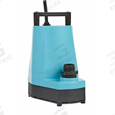 LITTLE GIANT Plug-In Utility Pump: 1/6 hp, 1/16 in Max. Dia. Solids, Continuous Duty - Light-Duty Submersible Electric-Operated Utility Pumps