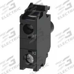 SIEMENS Lamp Module: 22 mm Size, White, LED, 110 V AC Rating, No Transformer (MPN 3SU1401-1BC60-1AA0). Key specifications — Compatible Operator: Pilot Light; Compatible with Series: 3SU1; Terminal Connection Type: Screw Terminals; Brand: SIEMENS; Manufacturer Part Number: 3SU1401-1BC60-1AA0; Includes Bulb: Bulb Included.