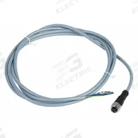 Cordset: M12 Female Straight X Bare Wire, 5 Pins, Gray, PVC, 2 m Cable Lg, 3 A Max Current (A) (MPN XZCPV1164L2). Key specifications — Cable Jacket Color: Gray; End 1 Gender: Female; End 1 Mounting Orientation: Straight; End 2 Connection Type: Bare Wire; IP Rating: IP65; Brand: TELEMECANIQUE SENSORS; Wire Size: 18 AWG; Cable Jacket Material: PVC.
