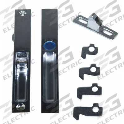 APPROVED VENDOR Sliding Door Lock: 7 5/16 in Lg, 15/16 in Wd - Recessed Handles for Sliding Doors