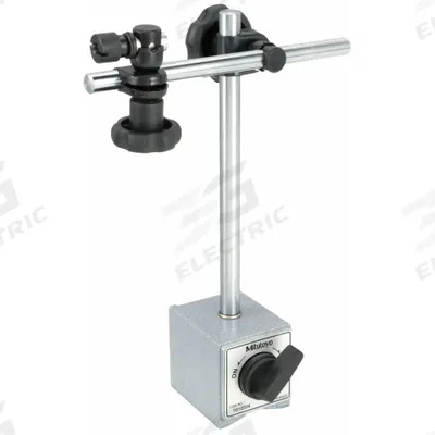 MITUTOYO Magnetic-Base Indicator Holder: Magnetic-Base Indicator Holder, Rigid Arm - Magnetic Base Indicator Holders