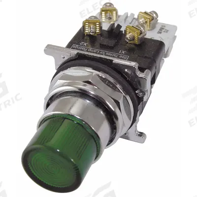 EATON Illuminated Push Button: Illuminated, Extended Profile, Metallic, 30 mm - Illuminated Extended-Length Push Buttons