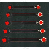 PROTO Combination Wrench: Polyethylene, Black Chrome, 22 Tools, 6 mm to 36 mm Range of Head Sizes (MPN JSCVM-22SKV). Key specifications — attr309581: Black Chrome; attr309580: Polyethylene; attr309571: Yes; attr309587: Yes; attr324931: PROTO; attr309569: 6 mm to 36 mm; attr309572: Foam Tray.