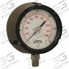 WINTERS Process Pressure Gauge: 0 psi to 300 psi, White, 4 1/2 in Dial, 1/2 in NPT Male, Bottom, PPC (MPN PPC5067G-SG45). Key specifications — Brand: WINTERS; Pointer Color: Black; Accuracy: ±0.5%; Dial Color: White; Gauge Wetted Parts: Stainless Steel; Case Material: Phenolic; Vibration Resistance Properties: Liquid-Filled; Pressure Range: 0 psi to 300 psi.