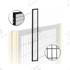 Welded-Wire Partition Components: Security Cage Panel, 7 ft H, 2 1/2 in H x 1 1/4 in W, Black (MPN 242282). Key specifications — Brand: 80/20; Product Type: Security Cage Panel; Compatible Series: 80/20 Series 30 T-Slots; Manufacturer Part Number: 242282.