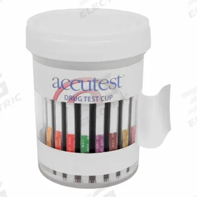 ACCUTEST Urine Drug Test Kit: 25 Tests, AMP/BAR/BUP/BZO/COC/MDMA/MET/MTD/OPI300/OXY/PCP/TCA/THC - Drug Testing Kits