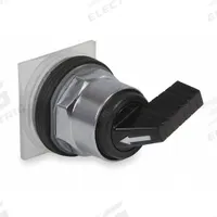 SCHNEIDER ELECTRIC Long-Handled Selector Switch: 30 mm Panel Mount Size, 3 Positions, C Cam (MPN 9001KS63FB). Key specifications — Action: Momentary/Maintained/Maintained; Cam: C; Brand: SCHNEIDER; Switch Bezel Material Type: Metallic.