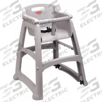RUBBERMAID COMMERCIAL PRODUCTS High Chair: Gray, 99 cm Overall Ht, 33 cm Overall Wd, 23 3/8 in Dp (MPN FG780508PLAT). Key specifications — Manufacturer Part Number: FG780508PLAT; Color: Gray; Product Type: High Chair; Brand: RUBBERMAID COMMERCIAL PRODUCTS.