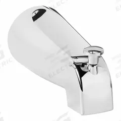 KISSLER Diverter Spout: 1/2 in Connection Size, Slip-Fit Connection, 5 1/4 in Spout Reach (MPN 82-0014). Key specifications — Tub Spout Connection Type: Slip-Fit; Trim Finish: Chrome; Tub Spout Material: Die Cast Steel; Brand: KISSLER.