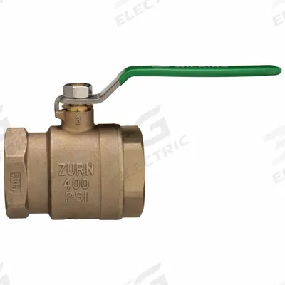 WILKINS Manual Two-Way Ball Valve: 1 1/2 in, Bronze, Straight, FNPT x FNPT, Full Port - Bronze Ball Valves