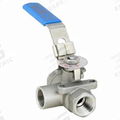 APPROVED VENDOR Manual Three-Way Ball Valve: 3/8 in, 316 Stainless Steel, L Flow - L-Port Stainless Steel Ball Valves