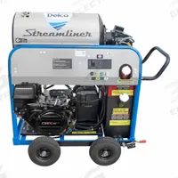 DELCO Gas-Powered Pressure Washer: Heavy Duty, Stationary, 4,000 psi, 4 gpm, 28 hp Horsepower (MPN DS65131). Key specifications — attr1034375: Kerosene; attr1034381: CRX; attr1037666: DELCO.
