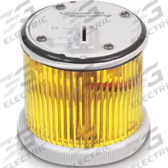 EDWARDS SIGNALING Tower Light Module: Flashing/Steady, 240V AC, Yellow, 70 mm Overall Dia, 200 Class (MPN 270LEDMY240A). Key specifications — Brand: EDWARDS SIGNALING; Compatible with Series: 200 Class; Lens Color: Yellow; Operating Voltage: 240V AC; Manufacturer Part Number: 270LEDMY240A.