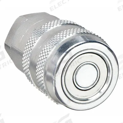 Parker Hydraulic Quick Connect Hose Coupling: 1/4 in Coupling Size, Steel, Nitrile - 71 Series Hydraulic Quick-Connect Coupling Bodies