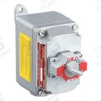 Selector Switch Control Station: 1 Gang, Selector Switch, 4NO/4NC, Hand/Auto, 0 Pilot Lights, 3/4 in (MPN EFDB175-35). Key specifications — Legend: Hand/Auto; Action: Maintained; Contact Form: 4NO/4NC; Brand: APPLETON ELECTRIC; Operator Configuration Type: (1) Selector Switch.