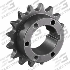 TSUBAKI Sprocket: For 60 Chain, 16 Teeth, 3.845 in Pitch Dia, 4.221 in Outside Dia, Steel (MPN 60P16). Key specifications — Brand: TSUBAKI; Required Bushing Series: P1.