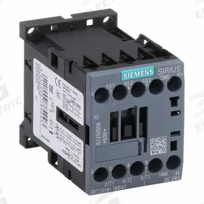 Siemens Magnetic Contactor: Non-Reversing, 3 Poles, 3NO Contacts, 16 A - Non-Reversing IEC Contactors