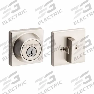 KWIKSET Single Cylinder Deadbolt: Cylindrical, 1 3/4 in Door Thick - Max - Standard Cylindrical Deadbolts