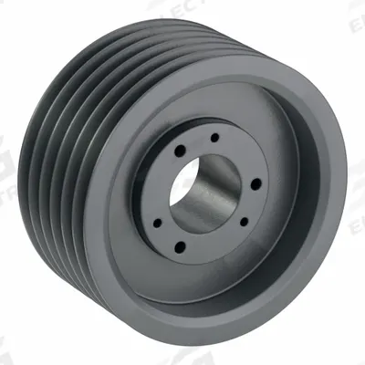 APPROVED VENDOR V-Belt Pulley: 8V1500, 6 Groove, 15 in OD, Bushed Bore - Bushed-Bore Cast-Iron Wedge V-Belt Pulleys
