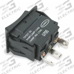 HUBBELL WIRING DEVICE-KELLEMS Marine Rocker Switch: 3 Positions, SPDT, On/Off/On (MPN MR123MSP). Key specifications — Brand: HUBBELL WIRING DEVICE-KELLEMS.