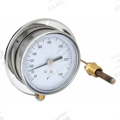 APPROVED VENDOR Analog Panel Mount Thermometer: 30°F to 240°F, ±1°F Scale Division, 3.5 in Dial Dia (MPN 12U642). Key specifications — Brand: APPROVED VENDOR; Accuracy: ±1 °F Scale Division.