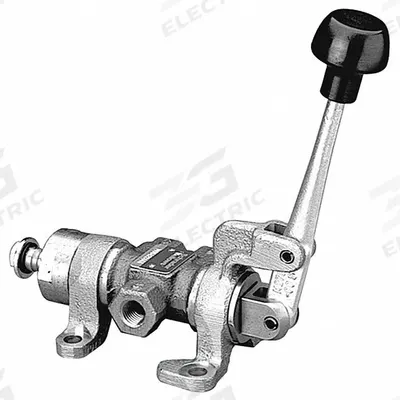 Parker Manual Air Control Valve: M0, Four-Way / Two-Position, Lever, 3/8 in Female NPT - Parker MO Series Manual Air Control Valves