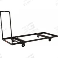 NATIONAL PUBLIC SEATING Table Cart: 660 lb, 74 in L x 31 in W x 43 in H, (2) Rigid/(2) Swivel, Brown (MPN DY-3072). Key specifications — Frame Color: Brown; For Use with Series: BT3000; Brand: NATIONAL PUBLIC SEATING; Caster/Wheel Configuration: (2) Rigid.