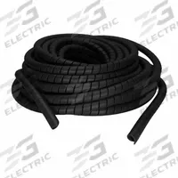 RHINO Hose Protection Spiral Guard: 1 37/100 in Dia, 100 ft Lg, Black, High Density Polyethylene (MPN RSG-95HD-100). Key specifications — Product Type: Hose Protection Spiral Guard; Brand: RHINO; Color: Black; Closure Type: Spiral; Material: High Density Polyethylene.